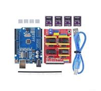 CNC Shield for v3 Expansion Board for Arduino with DRV8825 Stepper Motor Driver Heatsink for 3D Printer Engraver Kit(R3-V3-8825)