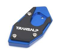 Cnc Side Support Pad CNC Kickstand Foot Side Stand Extension Pad Support Plate Enlarge For HO&NDA XLV 600 650 700 TRANSALP DOMINATOR NX650 FMX650 Kickstand Extender Plate(Blue,X-3)