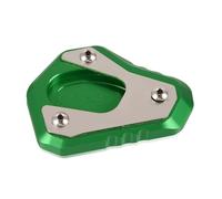 Cnc Side Support Pad CNC Motorcycle Kickstand Side Stand Extension Plate For KAWASAKI Z650 Z 650 Z900RS Z 900 RS 2017-2023 Enlarger Pad Kickstand Extender Plate(Green)