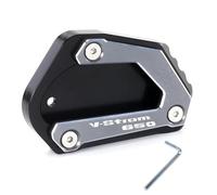 Cnc Side Support Pad Motorcycle Foot Pad Extension Kickstand Plate For Suzuki V-strom 650 XT DL650 VSTROM650 XT DL 650 2004-2022 Side Stand Support Pad Kickstand Extender Plate(Titanium,X-1)