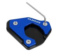 Cnc Side Support Pad Motorcycle Kickstand Pad For BMW G310GS G310 GS G 310 GS 2022 2023 Side Stand Extension Plate Foot Support Pads Kickstand Extender Plate(Blue)