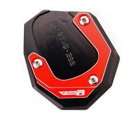 Cnc Side Support Pad Motorcycle Kickstand Pad Side Stand Foot Plate For BMW K1600B K1600GT K1600GTL K1600 B GT GTL 2017-2023 Extension Foot Pads Support Plate Kickstand Extender Plate(Red,X-1)