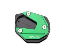 Cnc Side Support Pad Motorcycle Kickstand Side Stand Foot Pad For Kawasaki Z900 Z 900 Z900RS Z900 RS Z900SE Z900 SE Extension Foot Plate Kickstand Extender Plate(Green)