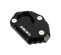 Cnc Side Support Pad Motorcycle Kickstand Side Stand Foot Pad For Kawasaki Z900 Z650 Z800 Z1000 Z 900 800 650 1000 Extension Foot Plate Kickstand Extender Plate(Black,X-2)