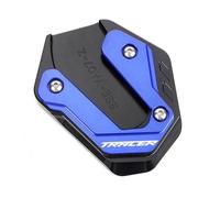 Cnc Side Support Pad Motorcycle Kickstand Side Stand Foot Pad For YA&MAHA Tracer 900 900GT 900 GT 2015-2022 Extension Foot Plate Kickstand Extender Plate(Blue)