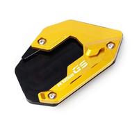 Cnc Side Support Pad Motorcycle Side Stand Foot Pad For BMW R1200GS ADV R1250GS Adventure Extender Kickstand Enlarge Kick Support Plate Kickstand Extender Plate(Gold3)