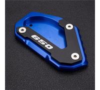 Cnc Side Support Pad Motorcycle Side Stand Foot Pad For SUZUKI V-STROM 650 Vstrom650 XT VSTROM 650 DL650 2004-2024 Enlarge Kick Support Plate Kickstand Extender Plate(Blue)