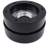 CNC Sim Racing Wheel Adapter for MOZA Direct Drive(Black) | High-precision aluminum, stable connection, fits for moza R5/ for r9/R16/ for r21, fast swap design