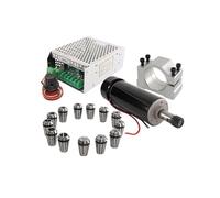 CNC Spindle, 0.5kw Clamps Air Cooled Dc Spindle Motor ER11 Chuck CNC 500W + Power Supply Speed Governor for Engraving Machine(ME18K)