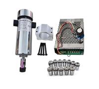 CNC Spindle, Air Cooled 0.8kw 20000RPM CNC spindleMotor Kit ER16/ Chuck 800W Spindle Motor + Power Supply Speed Governor for Engraving for Engraving Machine(800W Spindle)