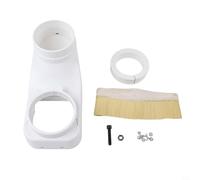 CNC Spindle Dust Shoe Cover Cleaner, for Woodworking Engraving Machine, Nylon Dust Boot with Push-Pull Buckle, Fits 4 Inch Collector Hose, White/Yellow(90mm)