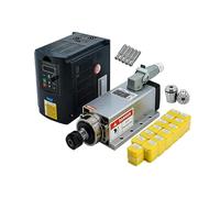 CNC spindle motor 2.2kw 2200w 220v 400hz 24000rpm air-cooled spindle with 2.2KW VFD +13 pliers ER20 PCS (1-13mm)