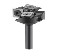 CNC Spoilboard Surfacing Router Bit 1/4" Shank, 2+2 Flutes Slab Flattening Router Bit, Insert Carbide Wood Planer Surfacing Router Bits, Planing Bit for Woodworking