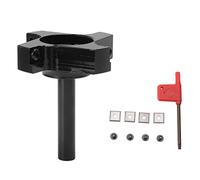 CNC Spoilboard Surfacing Router Bit | 4 Flute T - Type for Slab Flattening / Planing / Perimeter Treatment | Oxidation - Proof Grooving Cutter with 4 Carbide Inserts