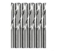 CNC Tooling Essentials Pack of Ten High Performance Carbide Spiral End Mills Designed for Professionals