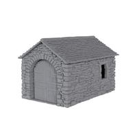 CNC Universe Castle Stone Barn Tabletop Gaming Terrain Set 3D Print for Use with Gaming Miniatures, Tabletop Wargames, RPGs & Dioramas (28MM Scale)