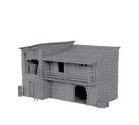 CNC Universe King's Stables Tabletop Gaming Terrain 3D Print for Use with Gaming Miniatures, Tabletop Wargames, RPGs & Dioramas (10MM Scale (L 77MM X W 56MM X H 50MM))