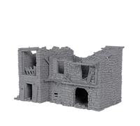 CNC Universe Ruined Kings Stables Tabletop Gaming Terrain 3D Print for Use with Gaming Miniatures, Tabletop Wargames, RPGs & Dioramas (15MM Scale (L 144MM X W 96MM X H 83MM))