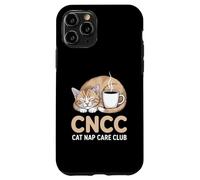 CNCC Cat Nap Care Club Cozy Cat With Coffee Case for iPhone 11 Pro