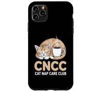 CNCC Cat Nap Care Club Cozy Cat With Coffee Case for iPhone 11 Pro Max