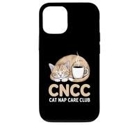 CNCC Cat Nap Care Club Cozy Cat With Coffee Case for iPhone 12/12 Pro