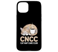 CNCC Cat Nap Care Club Cozy Cat With Coffee Case for iPhone 15 Plus