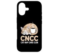 CNCC Cat Nap Care Club Cozy Cat With Coffee Case for iPhone 17
