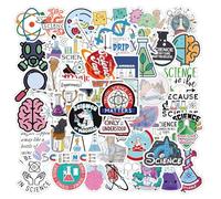 Cncedi 100PCS Science Laboratory Stickers, Physical Chemistry Biology Experiment Sticker for Teenage Students Teacher Guitar Water Bottle Computer Notebook Desktop Decoration