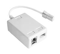 Cncedi BT Plug to ADSL RJ11 Filter, White Socket Phone Splitter Cable, Broadband Internet Microfilter Splitter for Internet Telephone Landline Modem Router Wifi