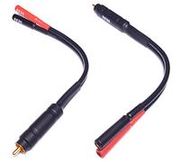 CNCESS CESS-104 RCA Male Plug to Banana Female Jack Adapter Cable, 2 Pack