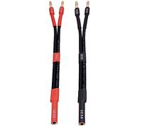 CNCESS CESS-141 Banana Plug Cable Splitter 1-in 2-Out, 2 Pack