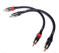 CNCESS CESS-163-2f Heavy Duty Low Noise 12AWG Premium RCA Audio Patch Cable (2 Feet)