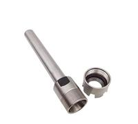 CNCHENT C12 ER ER8 ER11 ER16 Elongated Tool Holder CNC Lathe Fixture Shank Engraving Machine Straight Shank Extension Rod High Precision(C12-ER16A-150L)