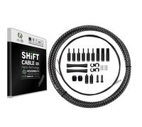 CNCLOL Bicycle Shift Cable Set, MTB/Road Bike Shift Cable for Shimano/SRAM Shift Cable (Black/Golden/Titanium Silver/Silver)
