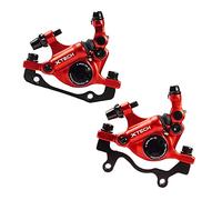 CNCLOL Hydraulic Disc Brakes Set，Mountain bike Hydraulic Disc Brake Set Front and Rear Line Pulling Hydraulic Disc Brake Caliper set.