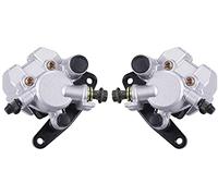 CNCMOTOK Front Right & Left Brake Caliper With Pads for YAMAHA Banshee 350, Grizzly 350 400 450, Big Bear 250 350 450, Blaster 200, Bruin 250 350, Raptor 350 660, Warrior 350, Bear Tracker 250