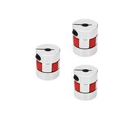 CNCTOPBAOS 3Pcs Aluminum Flexible Spider Coupling, 8-10mm ID, for Servo Motors, 3D Printer, CNC Machine