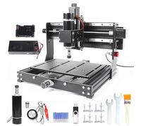 CNCTOPBAOS 500W CNC Router for Metal Carving,3020 Plus DIY CNC Engraving Machine,3 Axis Desktop GRBL CNC Milling Machine,Cutting Wood Acrylic MDF w/XYZ Limit Switches E-Stop 11.81x7.9x2.9inch