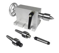 CNCTOPBAOS 65mm Lathe Center Morse Taper 2 Live Center Movable MT2 Tailstock with 4pcs Replaceable Heads For CNC 4h Axis Engraving Machine Woodworking
