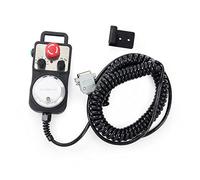 CNCTOPBAOS CNC 5 Axis MPG Pendant Handwheel,with 15-Pin Connector Emergency Stop,5V 100PPR Hanging Manual Pulse Generator Plug and Play for DDCSV4.1,DDCS Expert,DDCS-Expert,CNC Router Machine