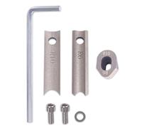 CNCTOPBAOS R6 R10 Metal Die Blade Replacement Set for Manual Corner Rounder Cutter Machine, 2pcs Upper Blades & 1pc Bottom Blade, Heavy Duty Paper Card Punch Dies R6mm & R10mm