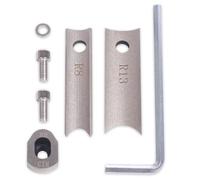 CNCTOPBAOS R8 and R13 Metal Die Blade Replacement Set, R8mm R13mm Upper with Bottom Blades for Manual Corner Rounder Cutter Machine, Heavy Duty Paper Card Punch Dies
