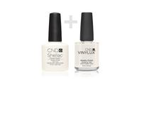 CND Duo Kit - Shellac Studio White with VINYLUX Studio White