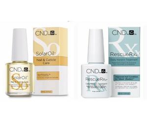 CND Duo Set~ Rescue Rxx DAILY KERATIN TREATMENT 15ml and CND SOLAR OIL 15ml ~