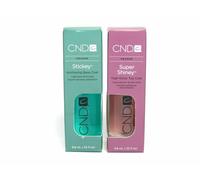 CND Duo Set ~ Super Shiney Top Coat 9.8ml & Stickey Base Coat 9.8ml ~