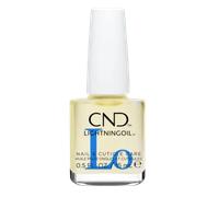 CND Lightning Cuticle Oil 15ml Formulated With Lightning Fast Absorption Technology To Instantly Moisturize Nails & Cuticles. Perfect for Dry, Brittle & Rough Nails.