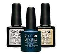 CND Original Shellac Midnight Swim Plus Base Coat Plus Top Coat 7.3 ml 1er Set 1 x 22 ml