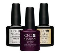 CND Original Shellac Plum Paisley Plus Top Coat Plus Base Coat 7.3 ml 1er Set 1 x 22 ml
