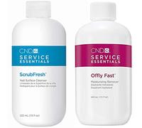 Cnd Scrubfresh And Offly Fast Remover Kit ,Clear/Blue, 222 Ml (Pack Of 2)