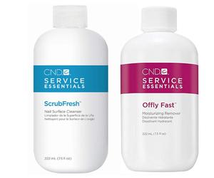 CND Shellac Essential Duo Set ~ SCRUBFRESH 222ML + OFFLY FAST 222ML ~